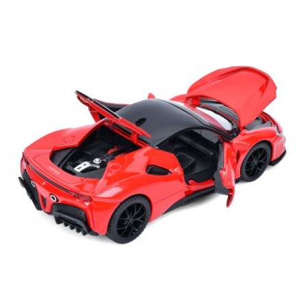 Машина AP-2082 АвтоСвіт, 1:32, метал, інерц, 14,5см,звук, світло, відчиняются двері/капот/багажник,2кольори,на бат(табл), в кор-ці