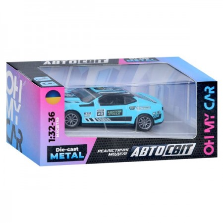 Машина AS-2984 АвтоСвіт, 1:32-36, метал, інерц, 11см, гумові колеса, 3 кольори, в кор-ці