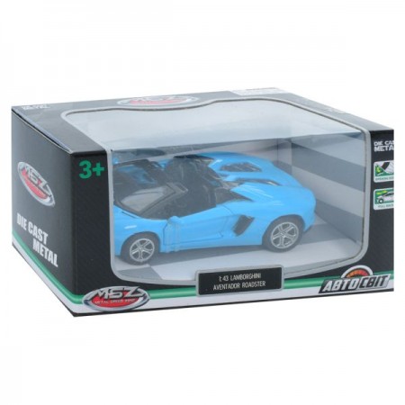Машина AS-3034 АвтоСвіт, 1:43, Lamborghini, метал, інерц, 11см, відчиняються двері, гумові колеса, 2 кольори, в кор-ці