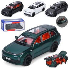 Машина DY668-61 інерція, метал, 1:28, 16,5см, відчиняються двері/багажник/капот, звук, світло, гумові колеса, 4 кольори, на бат(табл), в кор-ці, 22,5-10,5-10,5см