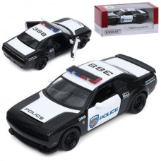 Машина KT5461WP інерція, метал, 12см, 1:40, поліція, відчиняються двері, гумові колеса, в коробці, 16-7-7,5см