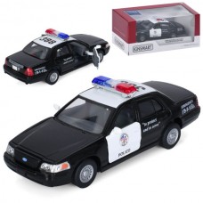 Машинка KT 5327 W металл, инер-я, полиция, 1:42, 12см, резин.колеса, открыв.двери, в кор-ке