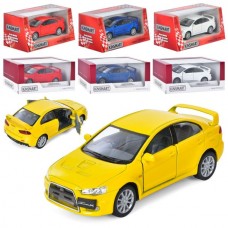 Машинка KT 5329 W металл, инер-я, 1:36, 12,5см, резин.колеса, открыв.двери, 4цвета, в кор-ке