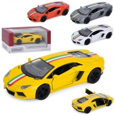 Машинка KT 5355 WF металл,инер-я,12,5см,1:38,откр.двери,рез.колеса,4цвета,в кор-ке