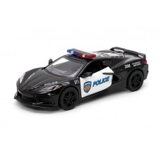 Модель легкова CORVETTE (2021) 5'' KT5432WP Police метал.інерц.відкр.дв.кор. 
