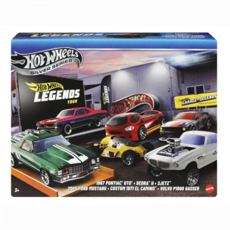 Тематический набор машинок "Legends" Hot Wheels 6 игрушечных машинок в масштабе 1:64 . Металл .
Размер упаковки 4 x 21 x 15 см