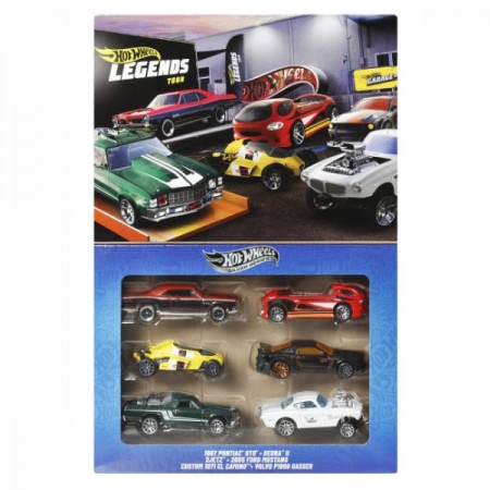 Тематический набор машинок "Legends" Hot Wheels 6 игрушечных машинок в масштабе 1:64 . Металл .
Размер упаковки 4 x 21 x 15 см