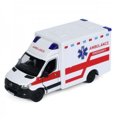 Транспорт спецслужб KT5477W металл, инерция, 1:48, 12см, скорая помощь, открываются двери, резиновые колеса, 2 вида, в кор-ке, 16-7-7,5см Транспорт спецслужб KT5477W металл, инерция, 1:48, 12см, скорая помощь, открываются двери, резиновые колеса, 2 вида, в кор-ке, 16-7-7,5см