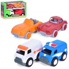 Набор инерционных машинок BabyToys 1837-1B 4 шт Набор инерционных машинок BabyToys 1837-1B 4 шт