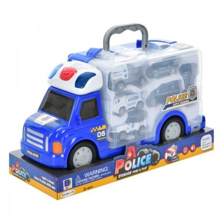 Набор машинок BabyToys 661-176 со звуком и светом, 6 шт Набор машинок BabyToys 661-176 со звуком и светом, 6 шт