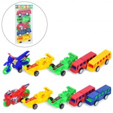 Набор инерционных машинок BabyToys для мальчиков, 5 штук, 8 см