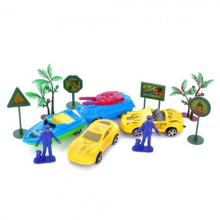 Набір інерційних машинок BabyToys 711-102, 9 см, 9 штук у наборі Набір інерційних машинок BabyToys 711-102, 9 см, 9 штук у наборі