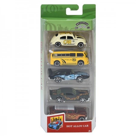 Набір машинок 8805FG 8см, 1:64, метал, набір 5шт, мікс видів, в кор-ці Набір машинок 8805FG 8см, 1:64, метал, набір 5шт, мікс видів, в кор-ці