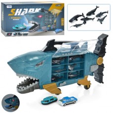Набір машинок BabyToys 068-136B акула зі звуком і світлом Набір машинок BabyToys 068-136B акула зі звуком і світлом