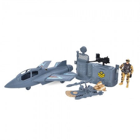 Набір машинок BabyToys HW-M143 інерційний 3 шт із солдатом