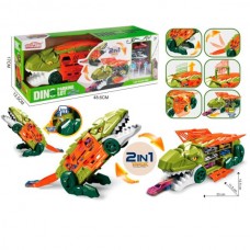 Трейлер динозавр BabyToys 660-S120 с треком и машинками, инерционный