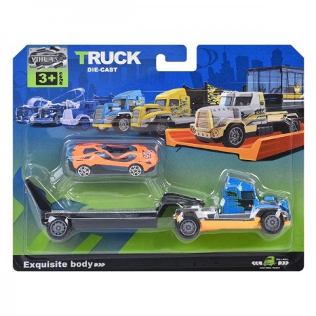 Инерционный трейлер BabyToys 6701-02 металл 20,5см