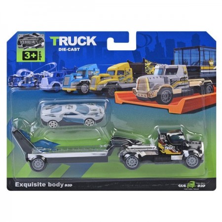 Инерционный трейлер BabyToys 6701-02 металл 20,5см