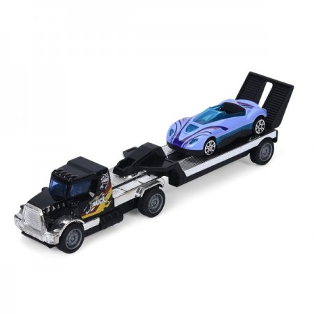 Инерционный трейлер BabyToys 6704, 20,5см, металл