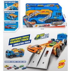 Трейлер BabyToys MH-637 со звуком и светом, 2 машинки