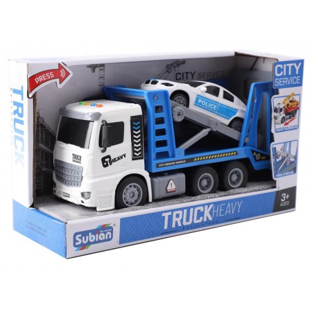 Игровой набор эвакуатор Rescue Team Truck Heavy с полицейской машинкой, 1:14 7144909