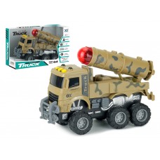 Машинка инерционная ракетная установка Truck, 24 см, светиться и звук 999-123A