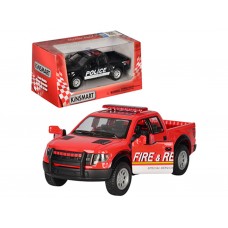 Машинка металлическая инерционная FORD F-150 POLICE&FIRE RESCUE Kinsmart KT 5365 WPR