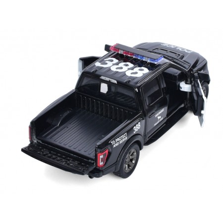 Машинка металева інерційна Ford F-1 2022 Raptor Police Kinsmart KT5436WP Машинка металева інерційна Ford F-1 2022 Raptor Police Kinsmart KT5436WP