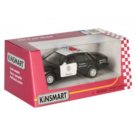 Машинка металлическая инерционная FORD CROWN VICTORIA POLICE INTERCEPTOR Kinsmart KT 5327 W Машинка металлическая инерционная FORD CROWN VICTORIA POLICE INTERCEPTOR Kinsmart KT 5327 W