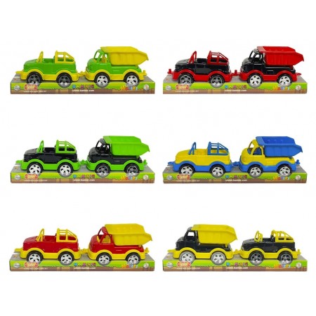 Вантажівка позашляховик Mini Matiki на планшете 2шт BAMSIC 002/6 Вантажівка позашляховик Mini Matiki на планшете 2шт BAMSIC 002/6