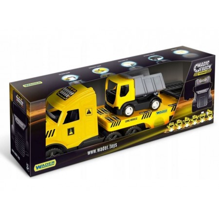 Трейлер Magic Truck Technic с грузовиком Wader 36421 Трейлер Magic Truck Technic с грузовиком Wader 36421
