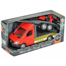 Автомобиль Mercedes-Benz Sprinter эвакуатор с лафетом – красный Tigres 39740