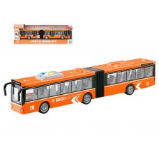 Іграшковий двосекційний автобус City Service, 43 см, світло і звук, гумові колеса WY913B