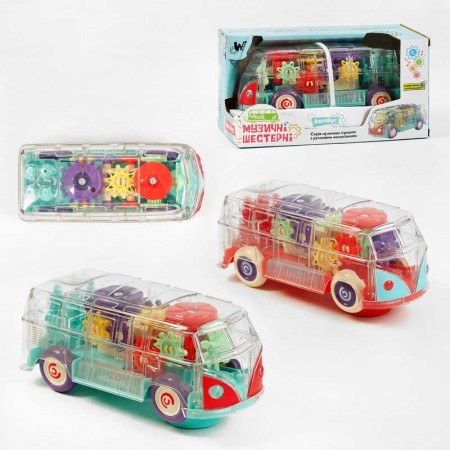 Автобус инерционный WToys 60275 со звуком и светом