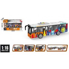 Инерционный автобус BabyToys A 1119-5 пластиковый для детей