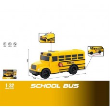 Автобус WY 1128 A "Шкільний автобус", інерційна, світло, звук, масштаб 1: 32, гумові колеса, в коробці Автобус WY 1128 A "Шкільний автобус", інерційна, світло, звук, масштаб 1: 32, гумові колеса, в коробці