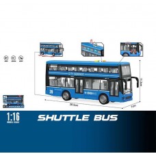 Автобус WY 912 B звуки, підсвічування, інерційний механізм, масштаб 1: 16, дверцята відчиняються, в коробці
