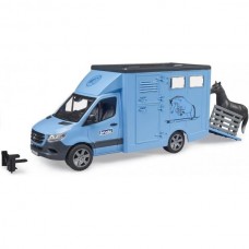 Автомодель Bruder Автомобиль MB Sprinter для перевозки животных с конем 1: 16 