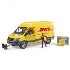 Автомодель Bruder Автомобиль MB Sprinter курьер DHL с фигуркой 1: 16 