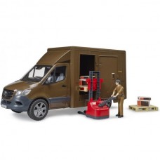 Автомодель Bruder Автомобиль MB Sprinter курьерской службы UPS с игровой фигуркой и аксессуарами 1: 16 