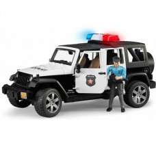 Автомодель Bruder Полицейский автомобиль Jeep Wrangler Unlimited Rubicon с фигуркой, свет, звуки 1: 16 