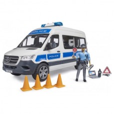 Автомодель Bruder Полицейский микроавтобус MB Sprinter с фигуркой и мигалками 