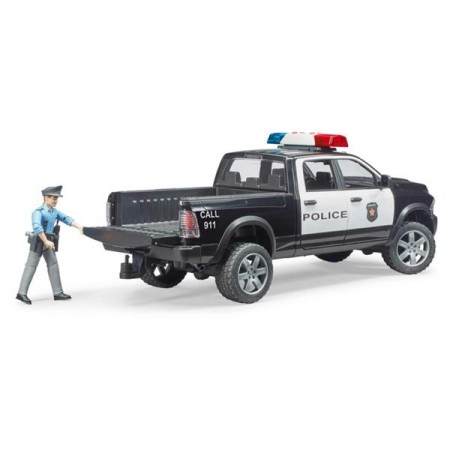Автомодель Bruder Полицейский пикап RAM 2500 с фигуркой 1: 16 Автомодель Bruder Полицейский пикап RAM 2500 с фигуркой 1: 16