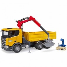 Автомодель Bruder Самосвал Scania Super 560R с краном-манипулятором и аксессуарами 1: 16 
