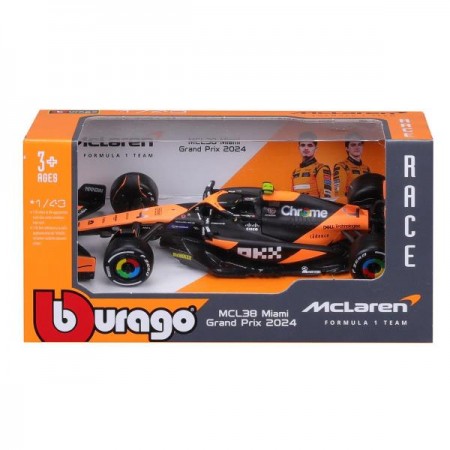 Автомодель - MCLAREN F1 MCL38 1: 43 18-38214 Автомодель - MCLAREN F1 MCL38 1: 43 18-38214