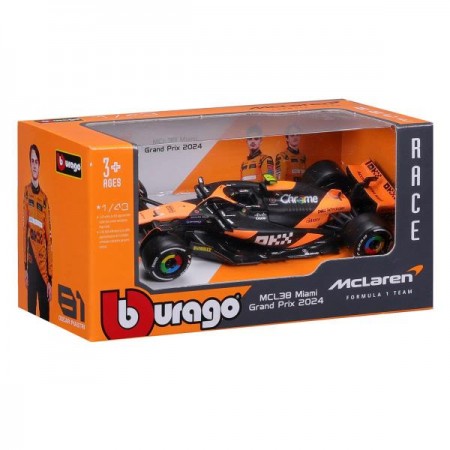 Автомодель - MCLAREN F1 MCL38 1: 43 18-38214 Автомодель - MCLAREN F1 MCL38 1: 43 18-38214