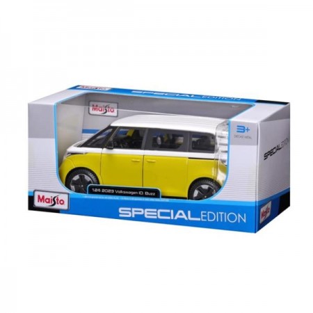 Автомодель Maisto 2023 Volkswagen ID Buzz бело-желтый 1: 24 32914 white/yellow