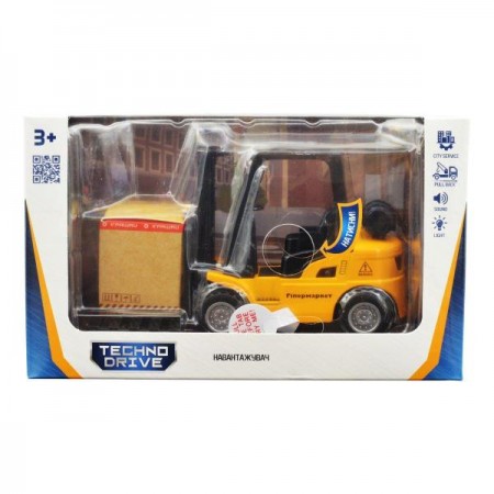 Автомодель TechnoDrive Погрузчик со светом и звуком 14 см 510224.270 