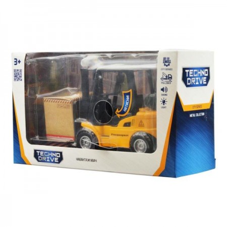 Автомодель TechnoDrive Погрузчик со светом и звуком 14 см 510224.270 