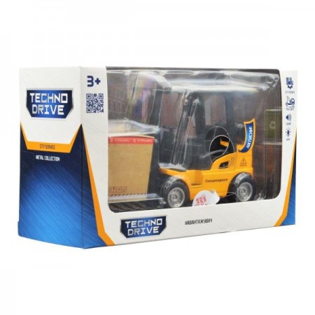 Автомодель TechnoDrive Погрузчик со светом и звуком 14 см 510224.270 
